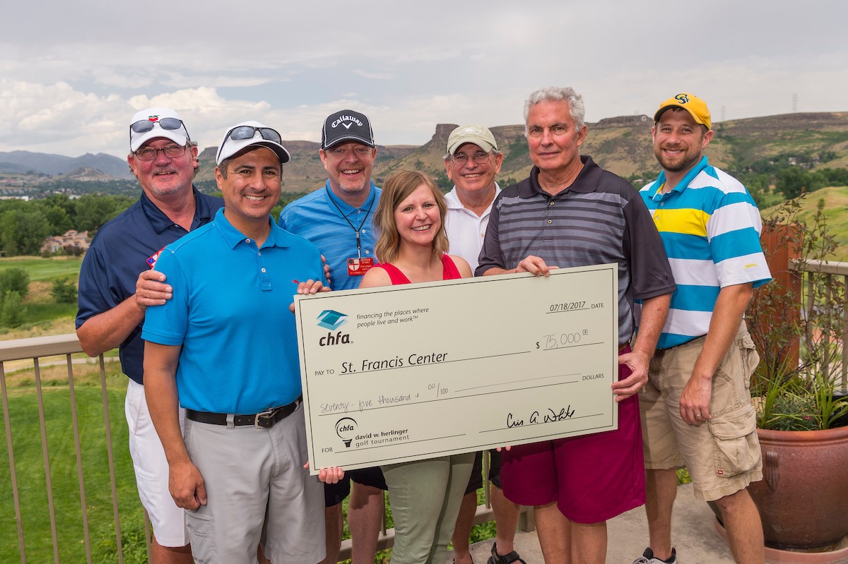 Jaime Gomez with the St. Francis Center Team